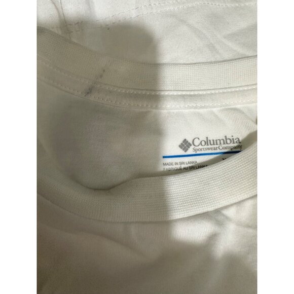 Columbia Womens Size XL North Cascades White Cotton Columbia Relaxed T-Shirt NWT - Picture 5 of 5